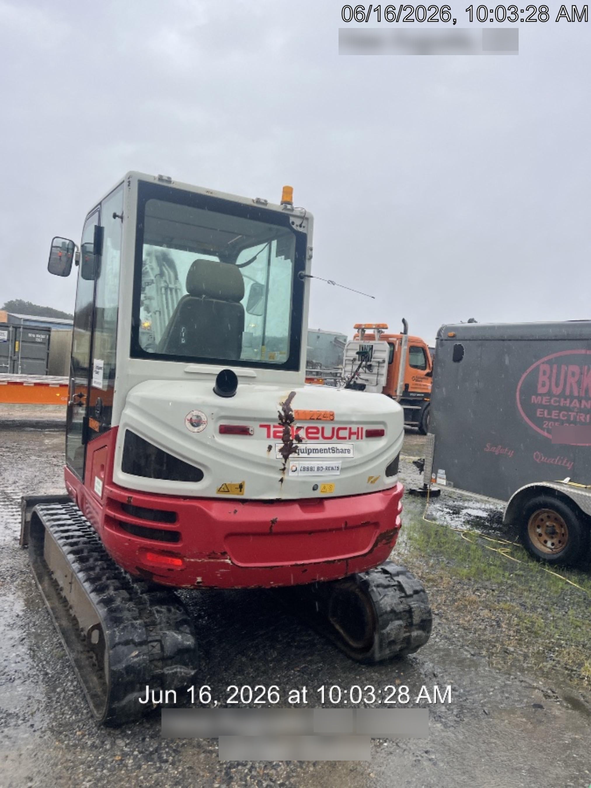 2020 Takeuchi TB250-2C Cab/Heat/Air, Rubber Tracks, Manual TAG QC