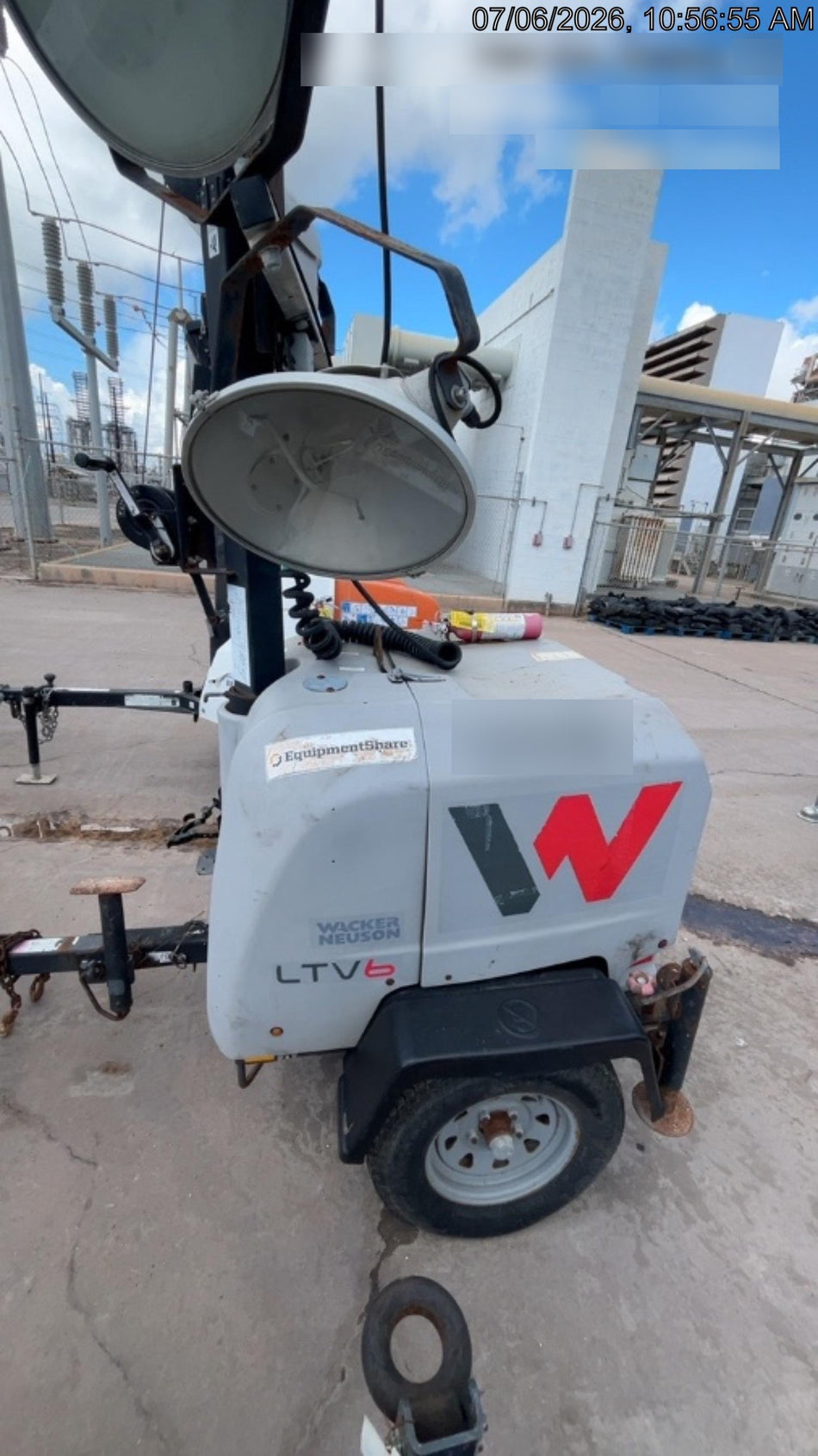 Wacker Neuson LTV6K-MH Wacker Neuson LTV6K Towable Light Tower
