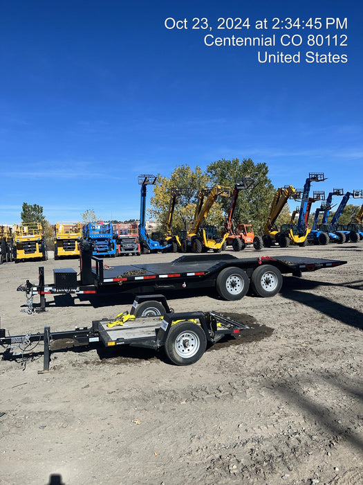 2025 TEXAS PRIDE TRAILERS 21' Lowboy Gravity Tilt Bed 14K Bumper Pull Trailer