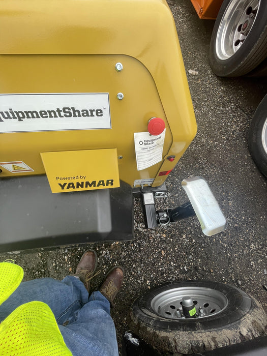 2022 Allmand NLV3GR (4) LED Light Fixture 350W, 23' Vertical Mast, 3kW Prime, Towable, ES Decals, T3