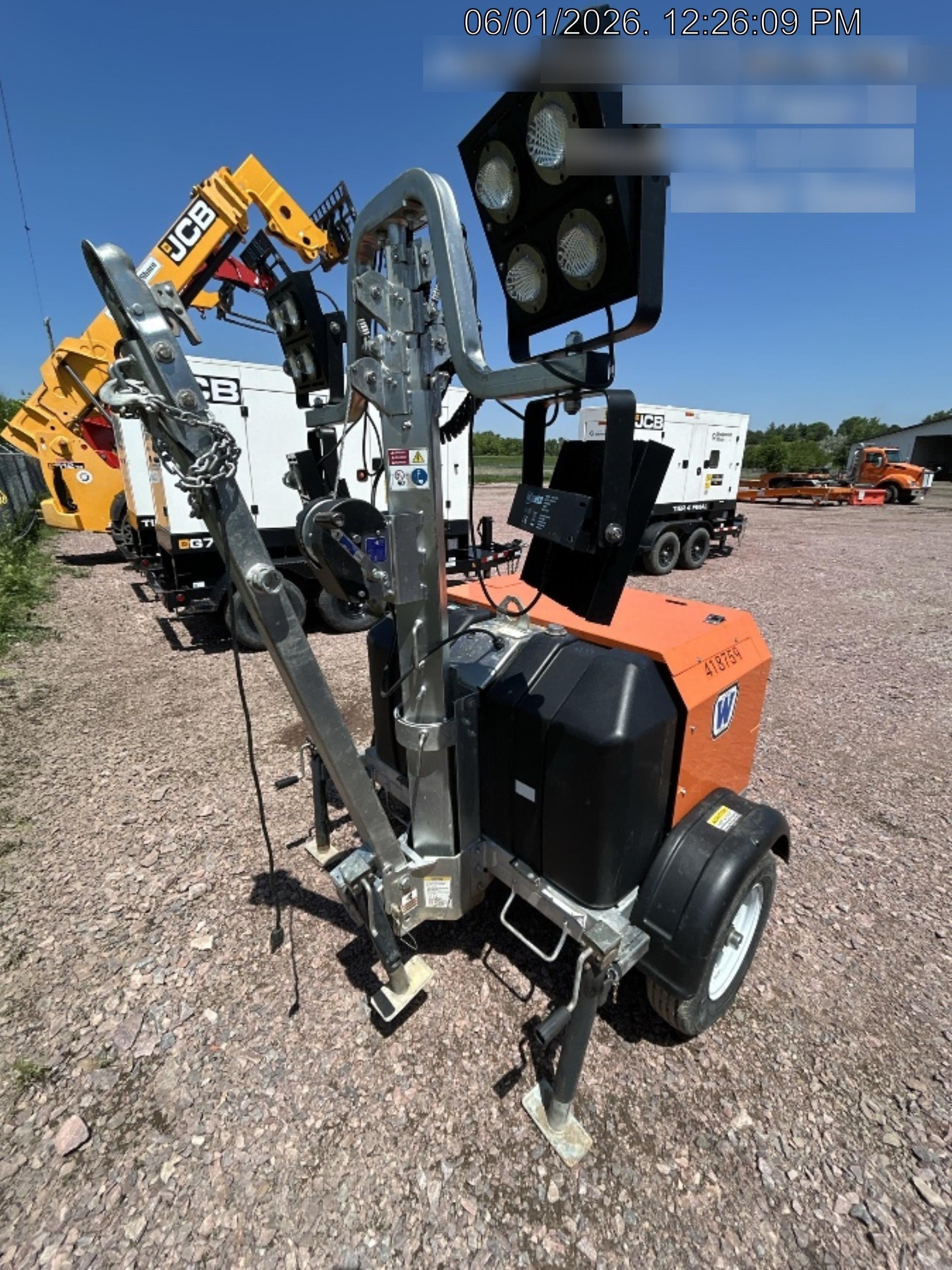 2024 Wanco WLTT-4MM4K Diesel, Deep Sea Controller, Shore Power Plug, Auto Start, (4) 350W LED Floodlights, 4kW Generator, 60 Gal Fuel Tank, 2" Ball, T3