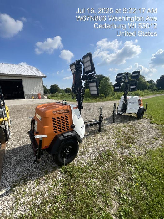 2023 Generac MLT2 Diesel, Flex Switch 120V Input, Powerzone Controller, 
(4) 320W LED Lights, 4kW Generator, 39.9 Gal Fuel Tank, 2" Ball, T3