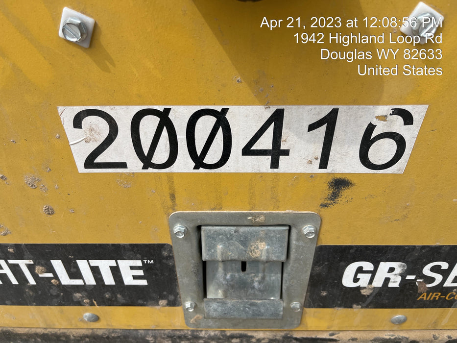 2022 Allmand NLV3GR (4) LED Light Fixture 350W, 23' Vertical Mast, 3kW Prime, Towable, Deep Sea L401, Leveling Jacks, Yanmar T4F 5.8hp