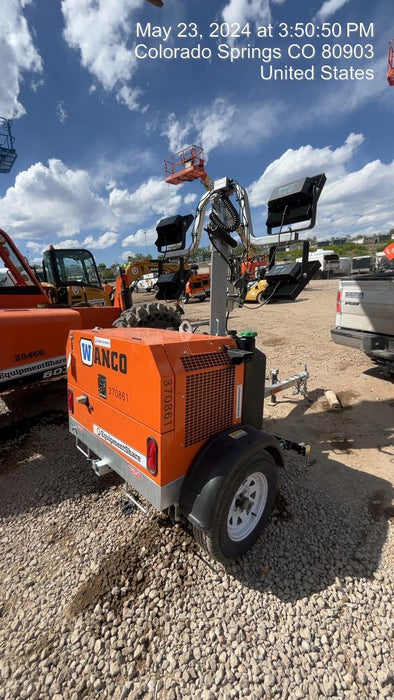 2023 Wanco WLTT-4MM4K Diesel, Deep Sea Controller, Shore Power Plug, Auto Start, (4) 350W LED Floodlights, 4kW Generator, 60 Gal Fuel Tank, 2" Ball, T3