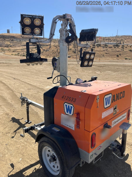 2024 Wanco WLTT-4MM4K Diesel, Deep Sea Controller, Shore Power Plug, Auto Start, (4) 350W LED Floodlights, 4kW Generator, 60 Gal Fuel Tank, 2" Ball, T3