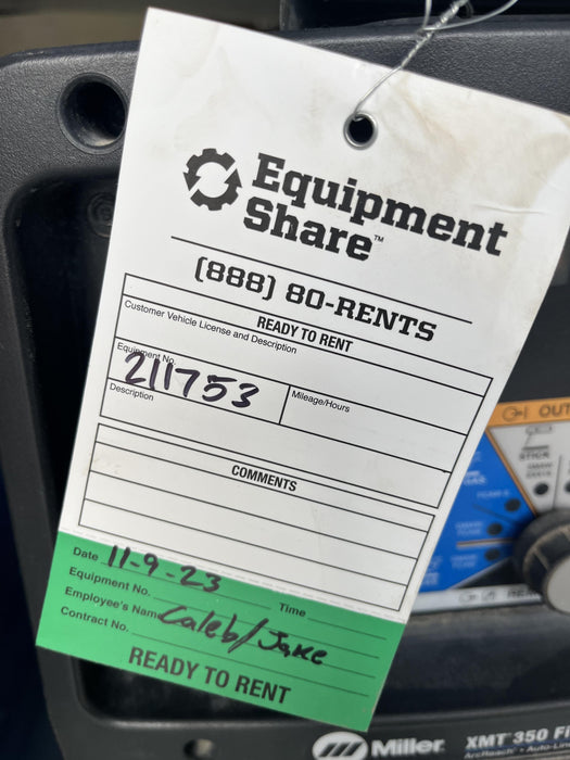 2021 MILLER ELECTRIC XMT 350