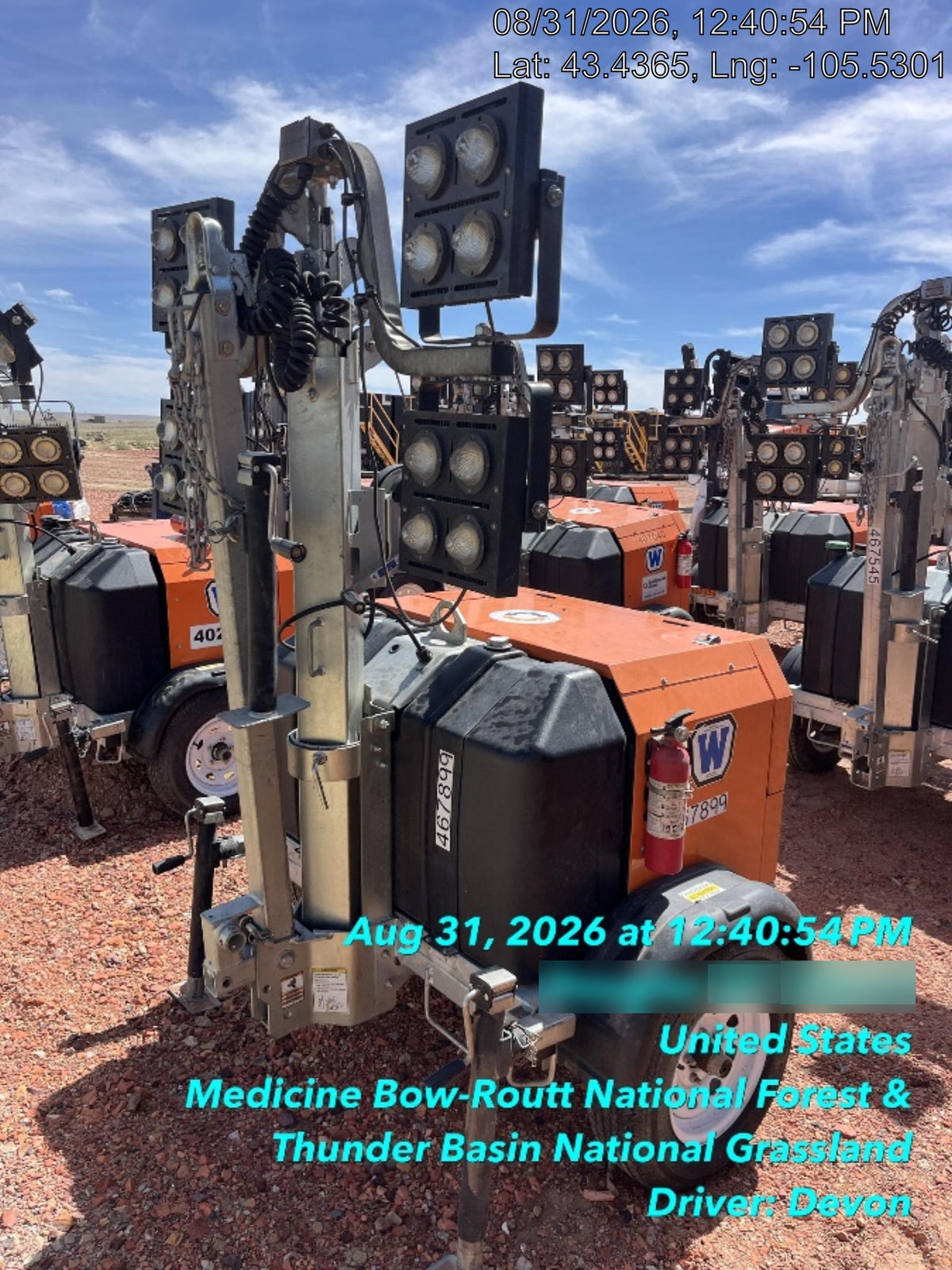 2024 Wanco WLTT-4MM4K Diesel, Deep Sea Controller, Shore Power Plug, Auto Start, (4) 350W LED Floodlights, 4kW Generator, 60 Gal Fuel Tank, 2" Ball, T3