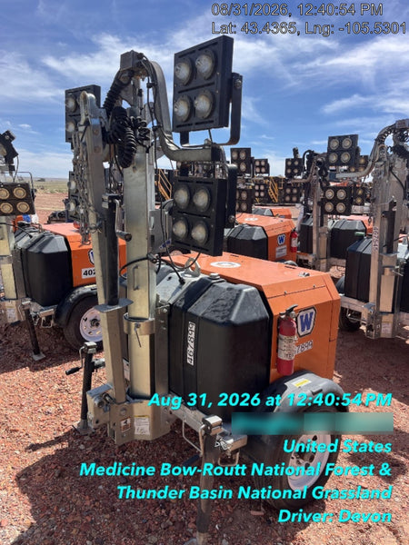 2024 Wanco WLTT-4MM4K Diesel, Deep Sea Controller, Shore Power Plug, Auto Start, (4) 350W LED Floodlights, 4kW Generator, 60 Gal Fuel Tank, 2" Ball, T3