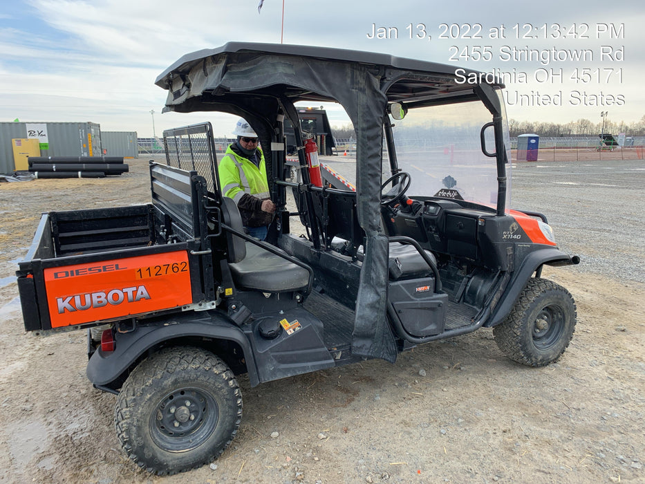 2020 Kubota RTV-X1140 4 Seat UTV, 4WD, Canopy, Standard Rental Spec