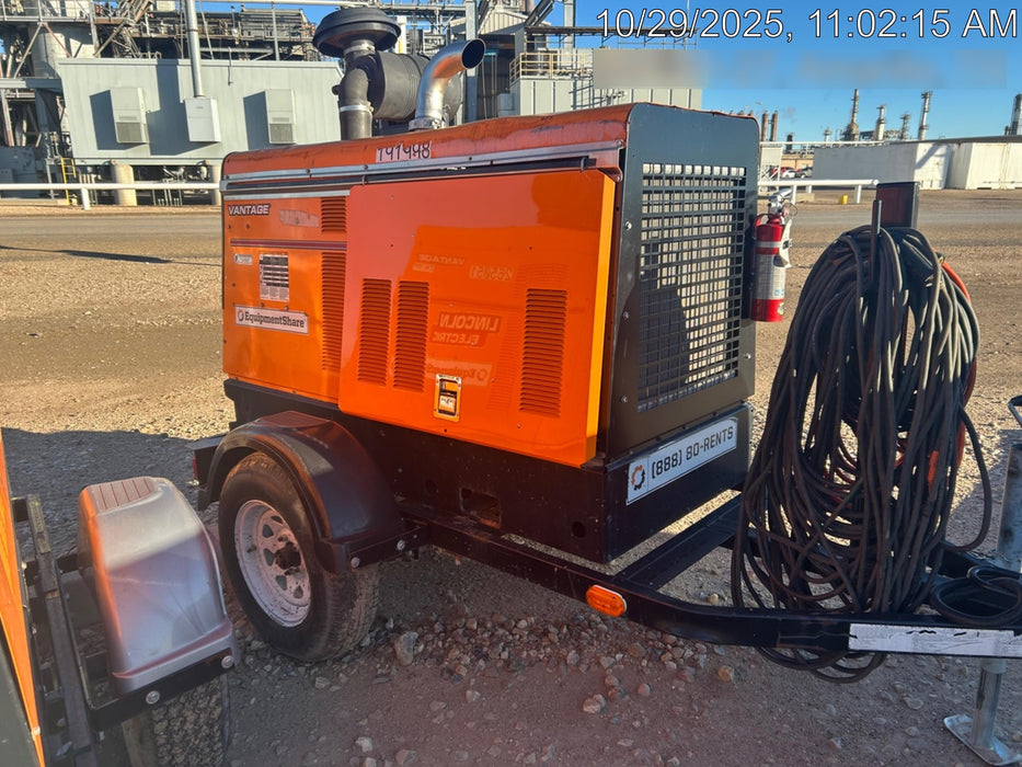 2021 Lincoln Electric Vantage 549X Ready Pak 3, ORANGE (includes trailer, cable rack, fender light kit)