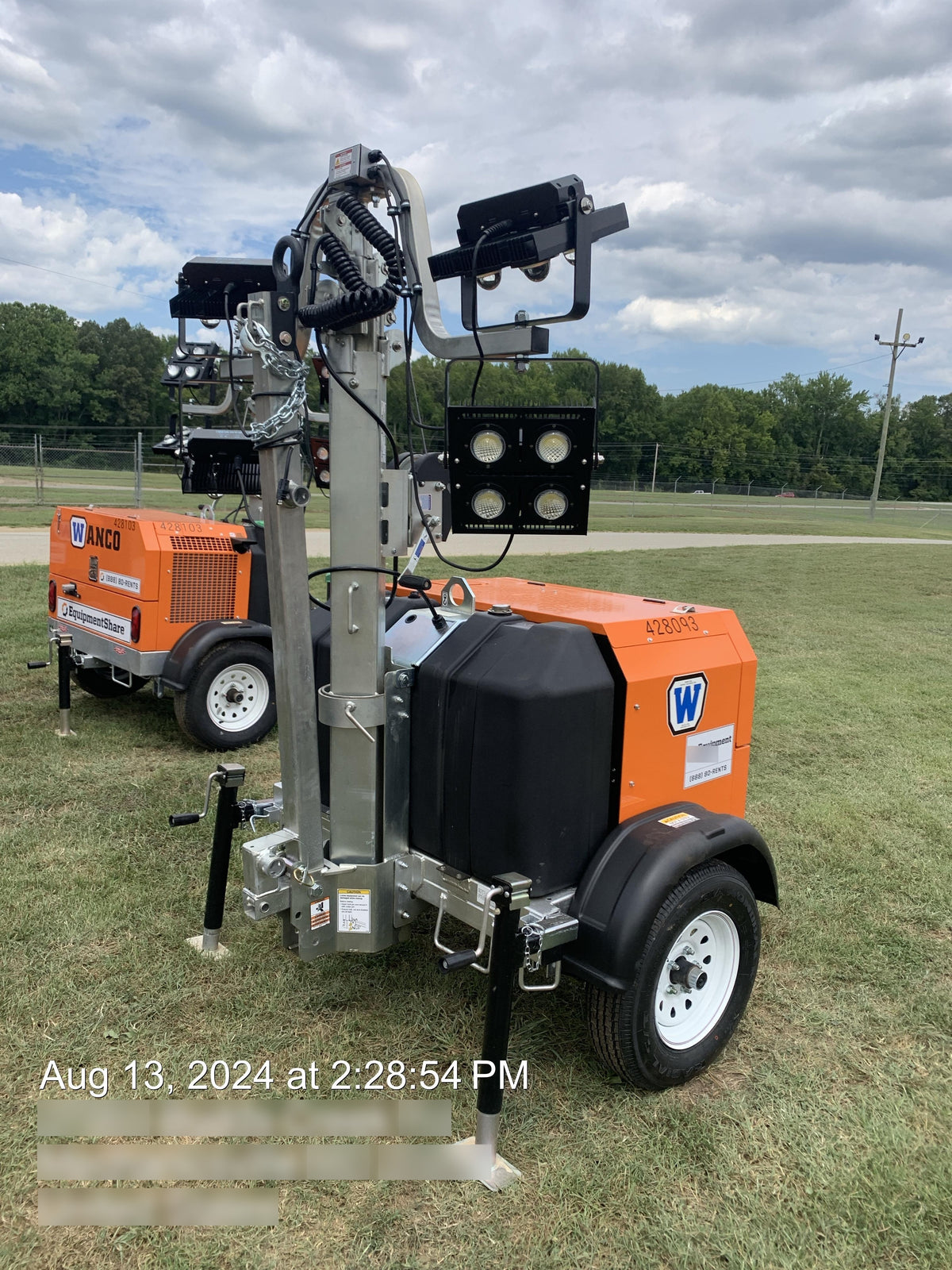 2024 Wanco WLTT-4MM4K Diesel, Deep Sea Controller, Shore Power Plug, Auto Start, (4) 350W LED Floodlights, 4kW Generator, 60 Gal Fuel Tank, 2" Ball, T3