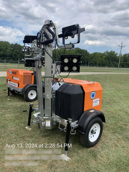 2024 Wanco WLTT-4MM4K Diesel, Deep Sea Controller, Shore Power Plug, Auto Start, (4) 350W LED Floodlights, 4kW Generator, 60 Gal Fuel Tank, 2" Ball, T3