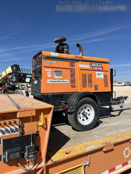 2021 Lincoln Electric Vantage 549X Ready Pak 3, ORANGE (includes trailer, cable rack, fender light kit)