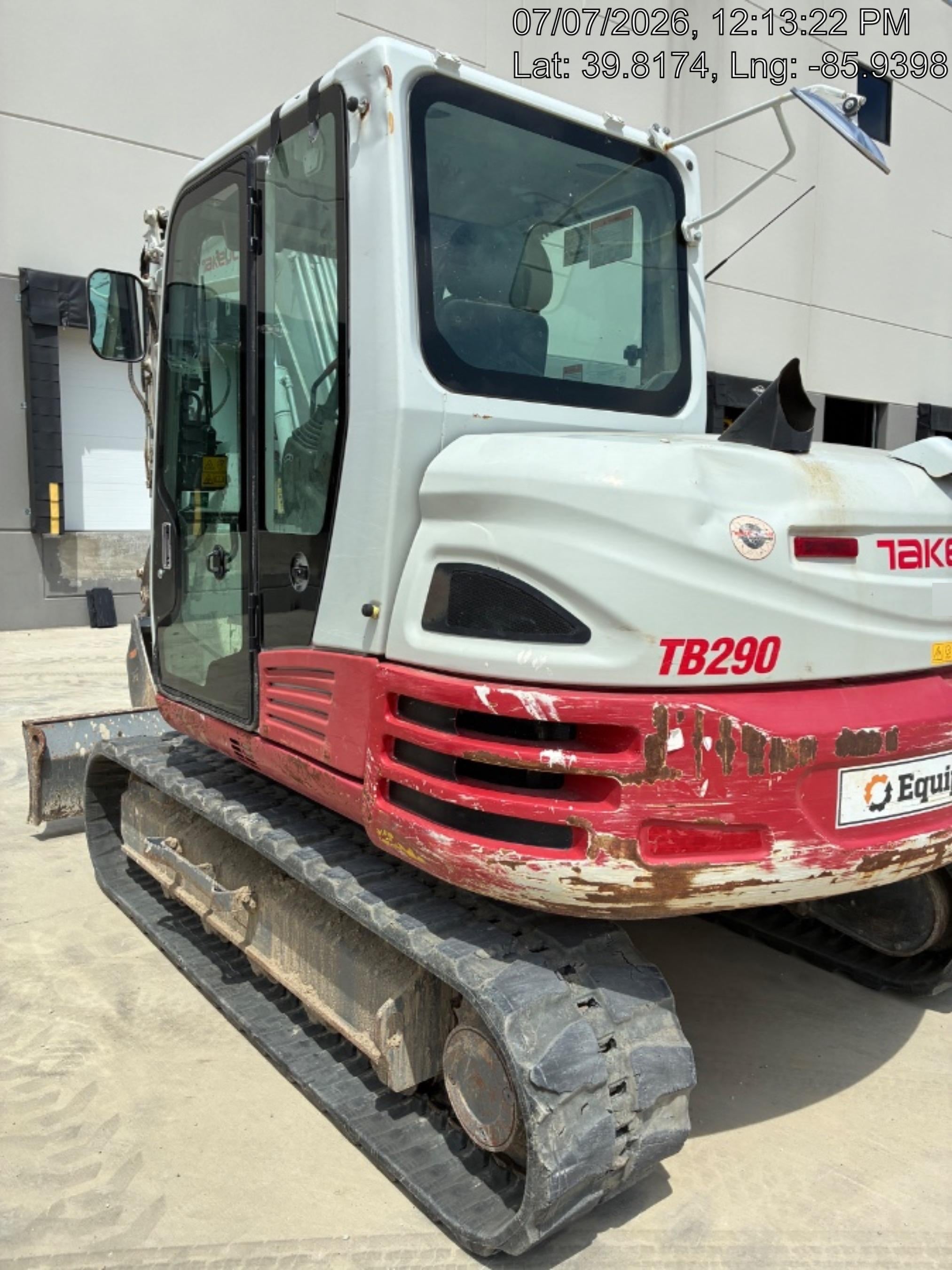 2020 Takeuchi TB290C Cab/Heat/Air, Rubber Tracks, Manual TAG QC
