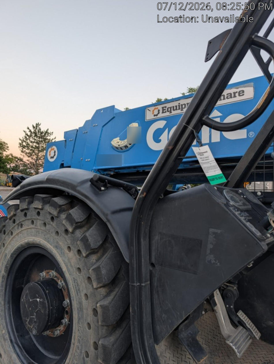 2018 Genie GTH-1056 Genie GTH-1056 w/Open ROPS, Solid Tires, Work Lights, 60" carriage/forks, cab mesh, beacon
