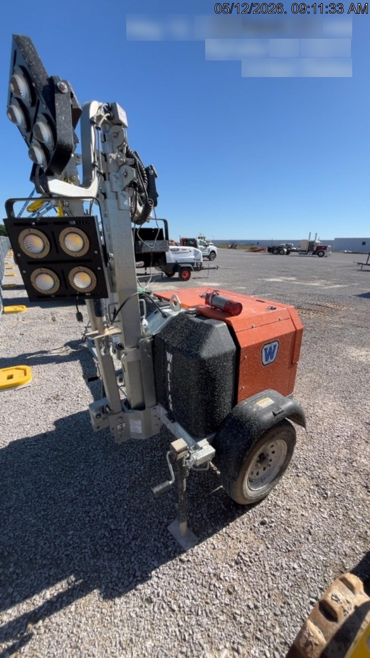 2025 Wanco WLTT-4MM4K Diesel, Mitsubishi L2E, 9.0HP @1800 rpm, Deep Sea Controller, Shore Power Plug, Auto Start, (4) 350W LED Floodlights, 4kW Generator, 60 Gal Fuel Tank, 2" Ball, T3
