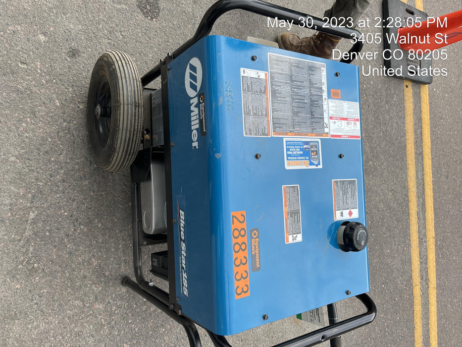 2023 Miller Electric Blue Star 185 Engine Driven Welder, Electric Start, 13 hp, Gas, 6,500 W Peak 907664