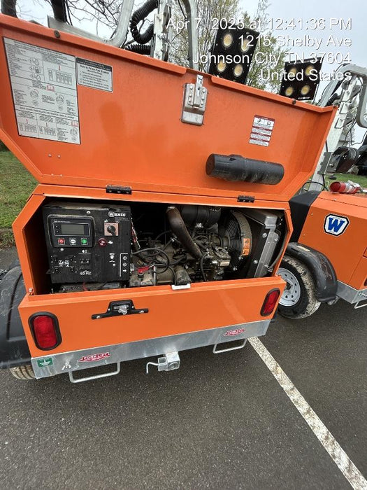 2025 Wanco WLTT-4MM4K Diesel, Mitsubishi L2E, 9.0HP @1800 rpm, Deep Sea Controller, Shore Power Plug, Auto Start, (4) 350W LED Floodlights, 4kW Generator, 60 Gal Fuel Tank, 2" Ball, T3
