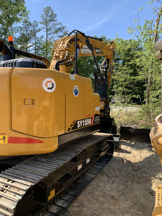 2020 Sany SY155U Rubber Tracks, Front Blade