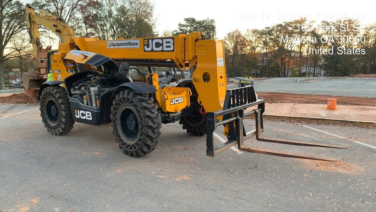 2020 JCB 509-42 Canopy, Solid Tires, Work Lights, Beacon, Aux Hydraulics, Back up Alarm, Lifting Eye, ES Decals