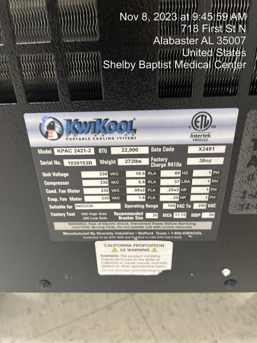 2023 KWIKOOL KPAC2421-2