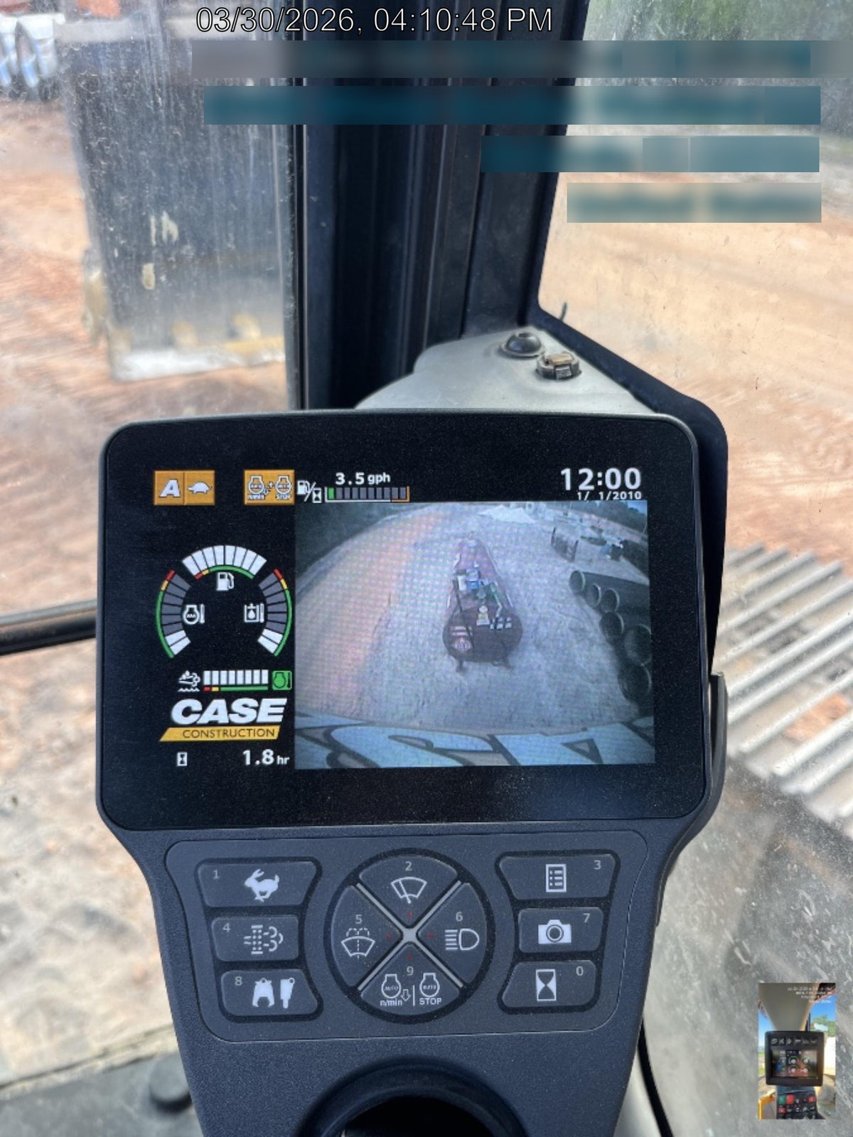 2017 Case CX350D CAB A/C, 13'-3" ARM, STEEL TRACKS