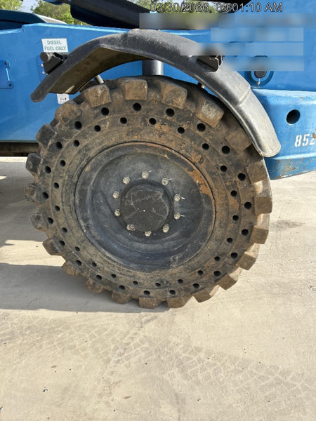 2018 Genie GTH-844 Genie GTH-844D w/Open ROPS, Solid Tires, Work Light/Beacon, 60" Carriage and Forks