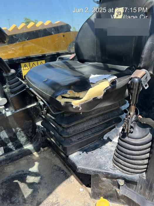 2020 JCB 510-56 Cab/Heat/Air, 74 HP, Solid Tires, STD Worklight, Beacon, Aux Hydraulics, Lifting Eye, Back up Alarm w/66" Carriage/60" Forks