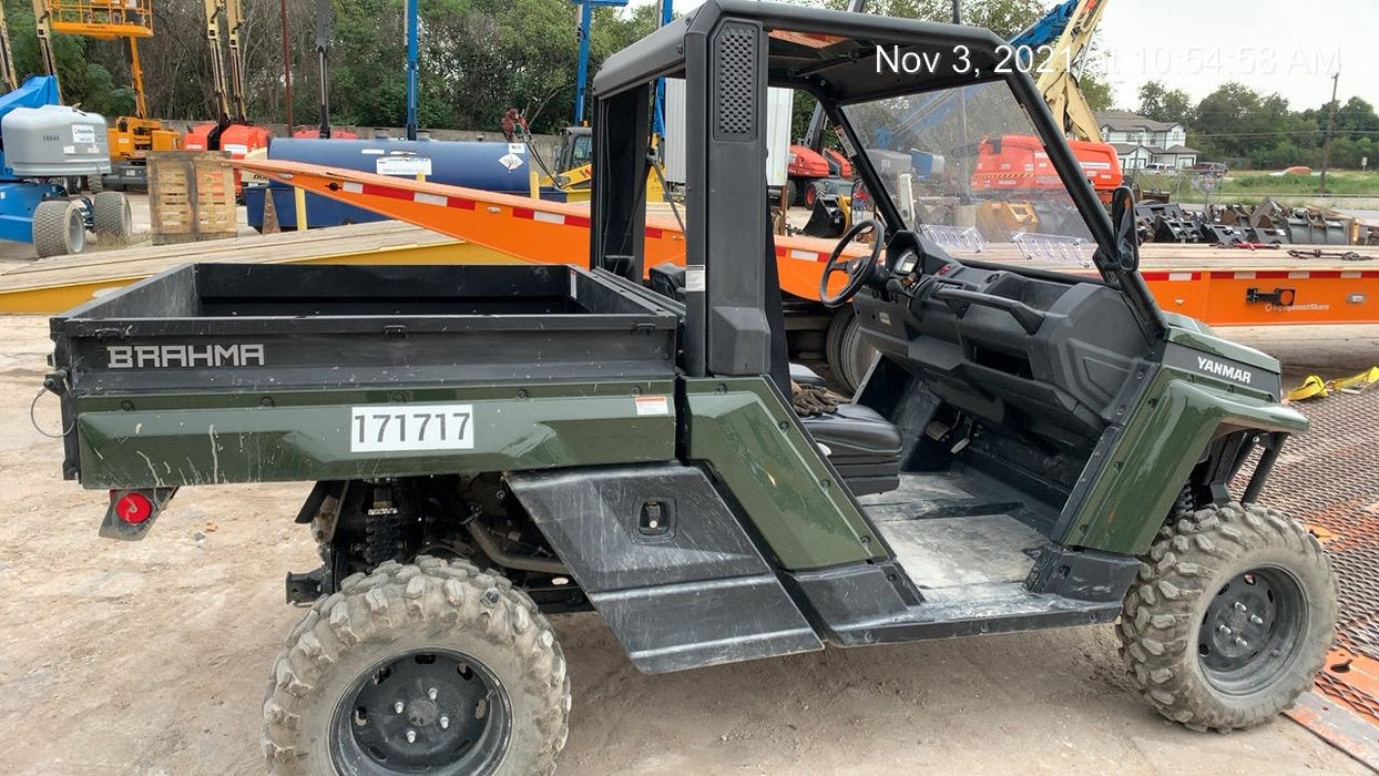 2021 Yanmar YU1000 Canopy, Steel Wheel, Poly WindShield, Beacon, Backup Alarm