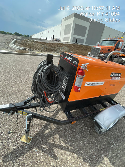 2023 Lincoln Electric LE400 Kubota V1505, Trlr, Cable Rack, Light Kit, ES Decals, T3