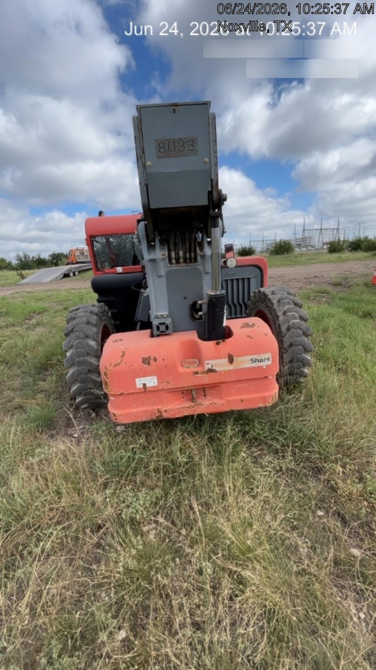 2018 Skyjack SJ1056 TH Skyjack 1056 TH Telehandler w/Open ROPS, Work Lights/Beacon, Solid Tires, 60" Carriage and Forks