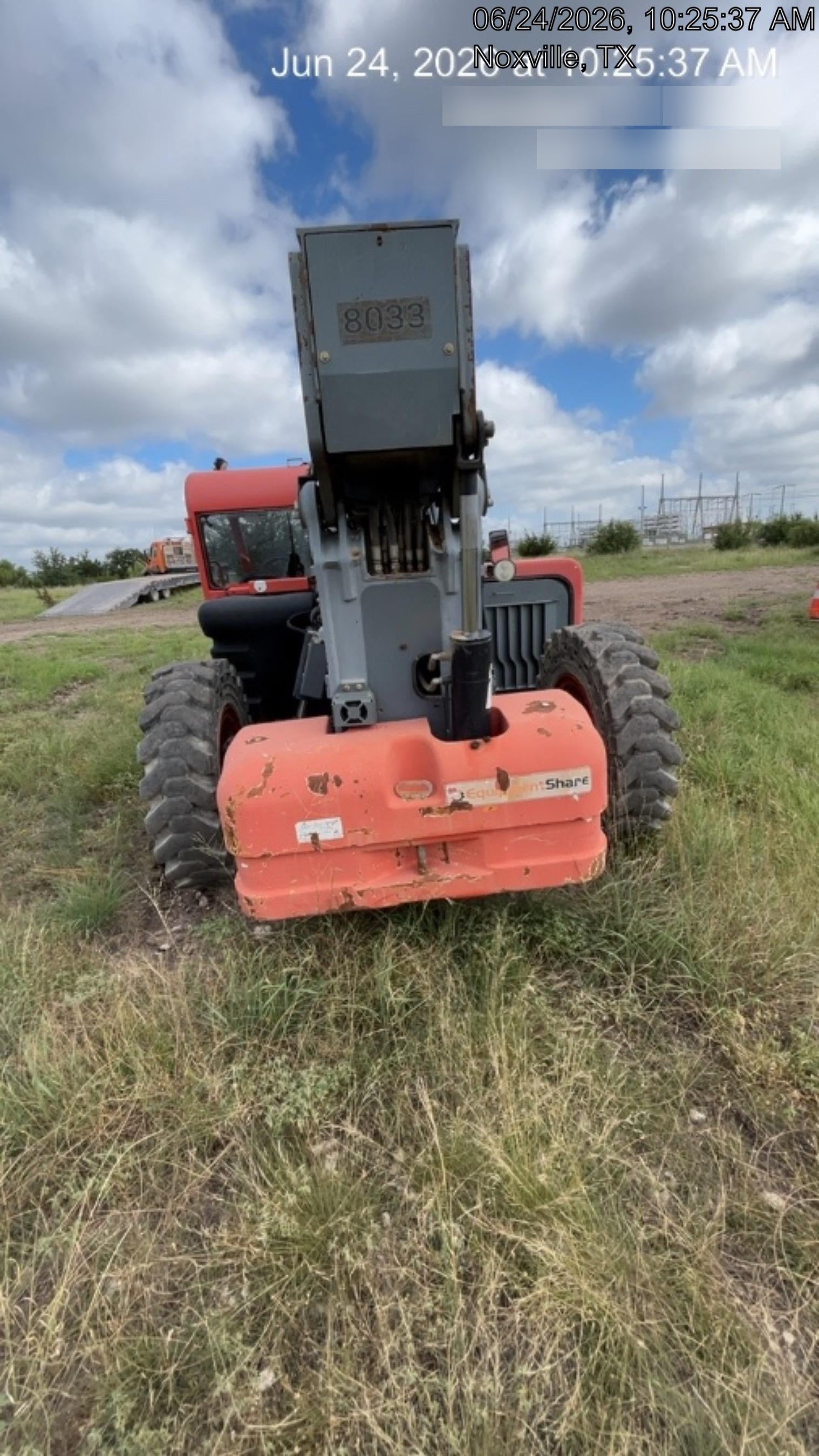 2018 Skyjack SJ1056 TH Skyjack 1056 TH Telehandler w/Open ROPS, Work Lights/Beacon, Solid Tires, 60" Carriage and Forks