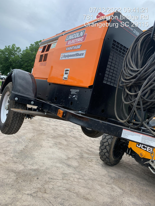 2021 Lincoln Electric Vantage 322 Vantage 322 Ready Pak 3 w/ Decals, ORANGE (includes trailer, cable rack, fender light kit) NO Telematics