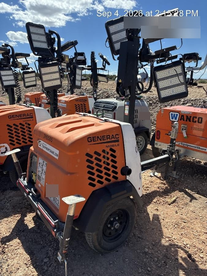 2024 Generac MLT2 Diesel, Flex Switch 120V Input, Powerzone Controller, 
(4) 320W LED Lights, 4kW Generator, 39.9 Gal Fuel Tank, 2" Ball, T3