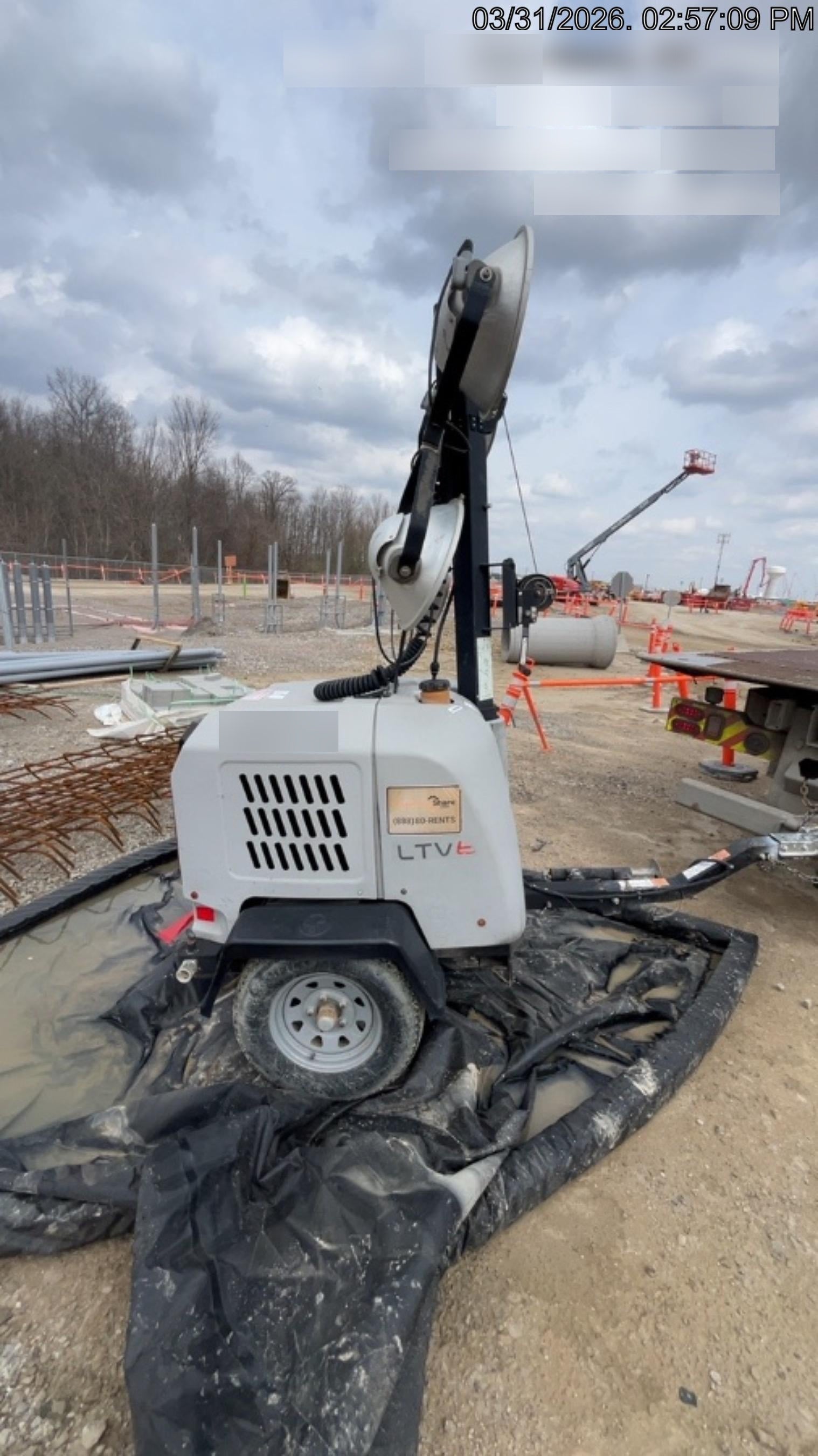 2018 Wacker Neuson LTV6L-MH Wacker Neuson LTV6L Mobile Light Tower w/Fuel Level Sensor Installed