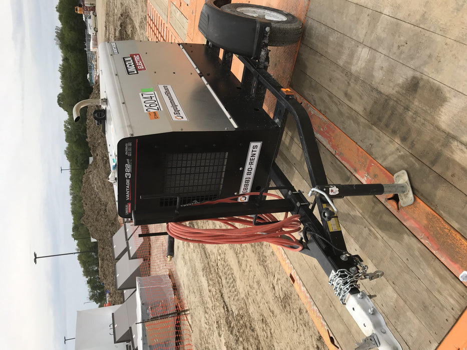 2019 Lincoln Electric Vantage 322 Lincoln Vantage 322 Welder w/Trailer, Light Kit, Cable Rack