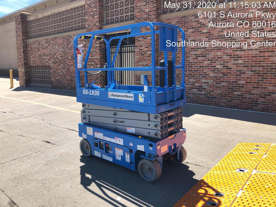 2020 Genie GS-1930 Fixed rails with chain entry gate - Pre A92.20