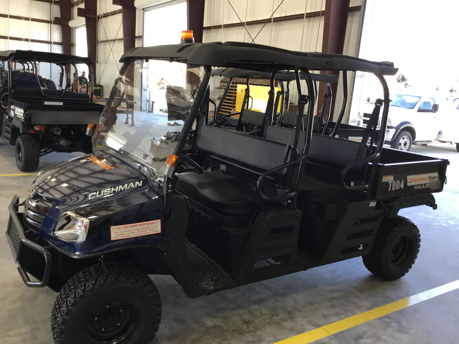 2018 Cushman Hauler 4x4 Crew Cushman Hauler 4X4 Crew Utility Vehicle w/Skid Plate, Amber Strobe