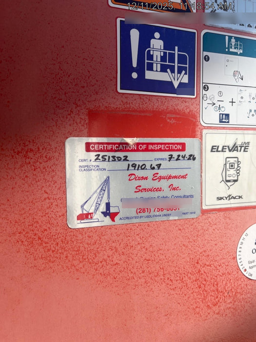 2021 SKYJACK SJ46 AJ