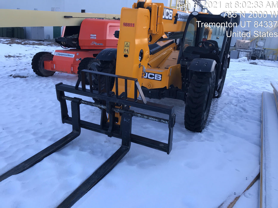 2020 JCB 509-42 Canopy, Solid Tires, Work Lights, Beacon, Aux Hydraulics, Back up Alarm, Lifting Eye, ES Decals