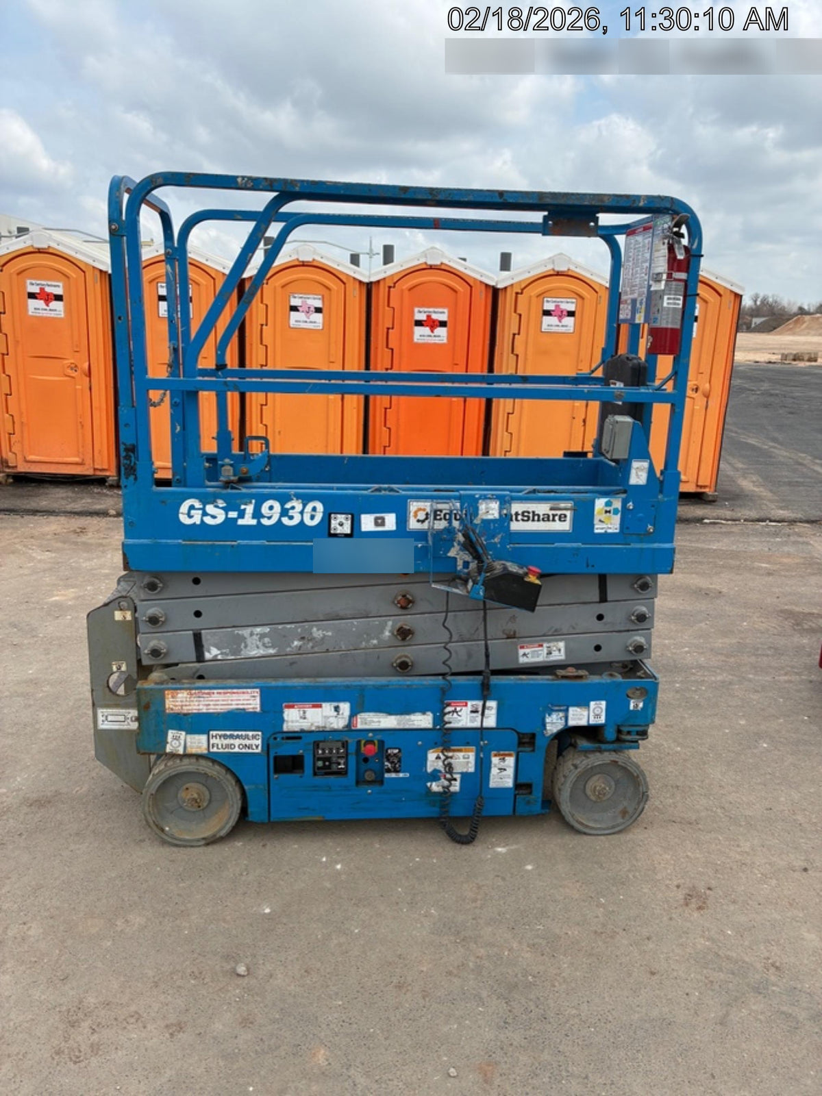 2019 Genie GS-1930 Fixed rails with chain Entry