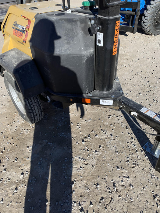 2021 Allmand NLV3GR (4) LED Light Fixture 350W, 23' Vertical Mast, 3kW Prime, Towable, Deep Sea L401, Leveling Jacks, Yanmar T4F 5.8hp