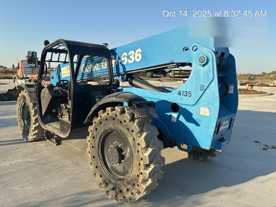 2017 Genie GTH-636 Genie GTH636 Telehandler, 48" Carriage, Solid Tires