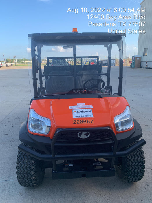 2022 Kubota RTV-X1140W-H Plastic Canopy, Windshield Acrylic Clear, LED Strobe Light, Wire Harness Kit, Back up Alarm