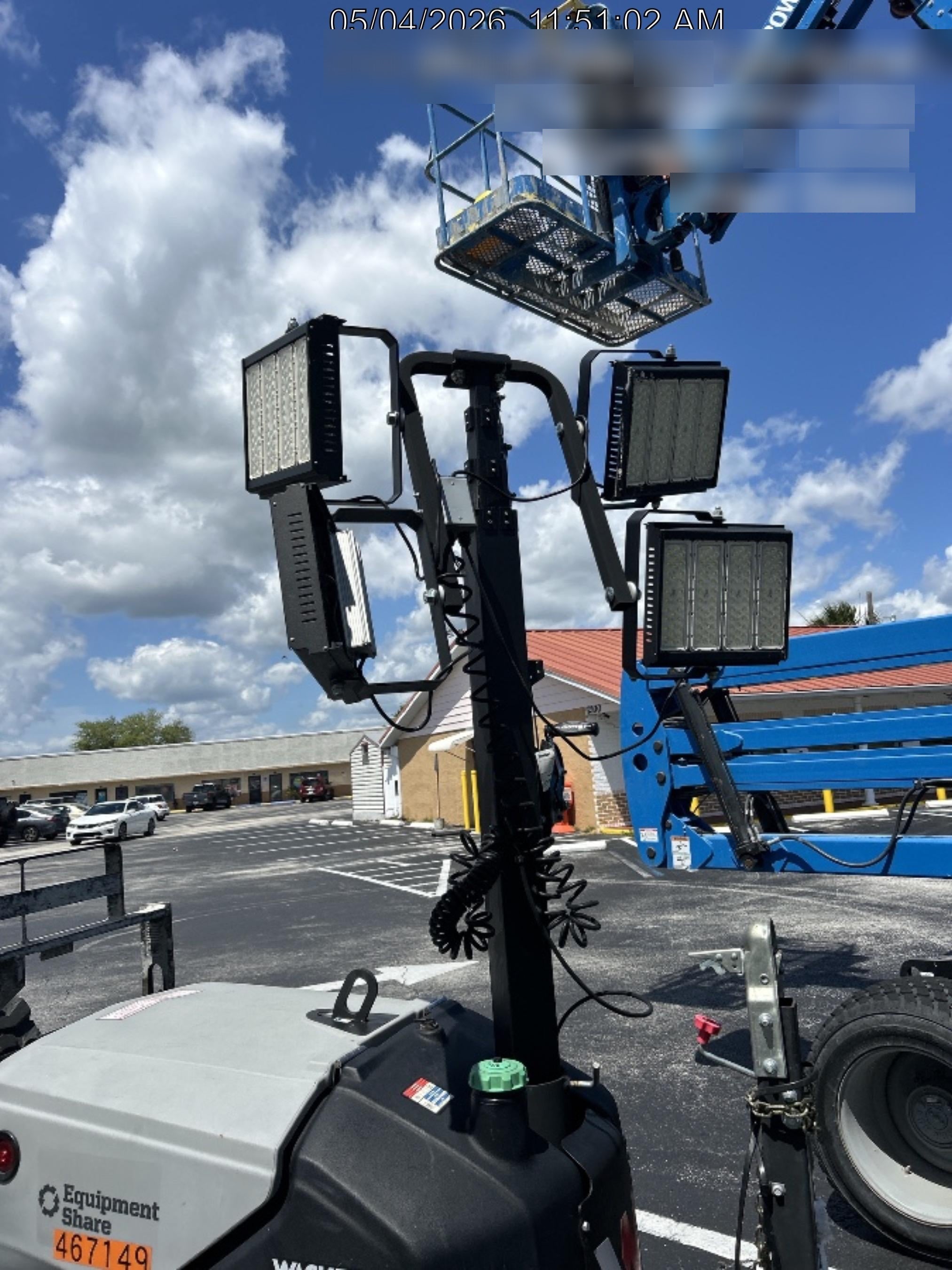 2024 Wacker Neuson LTT4 Diesel, Kohler KDW702, Deep Sea Controller, Auto Start, LED 320W, Bypass Outlet, T3