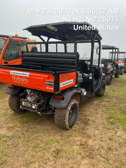 2022 Kubota RTV-X1140W-H Plastic Canopy, Windshield Acrylic Clear, LED Strobe Light, Wire Harness Kit, Back up Alarm