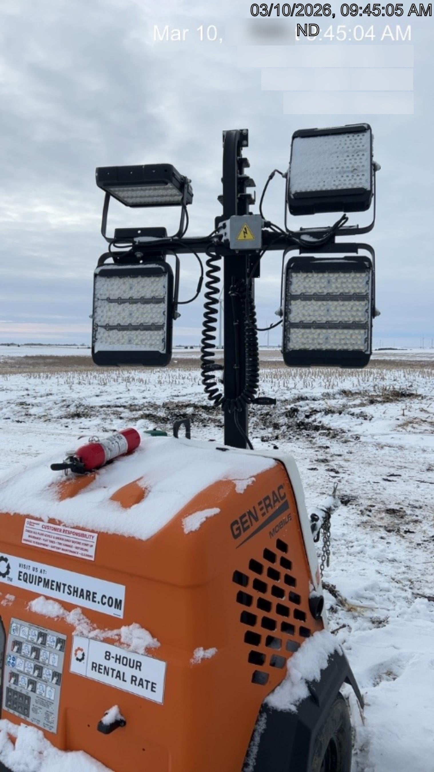 2023 Generac MLT2 Diesel, Flex Switch 120V Input, Powerzone Controller, (4) 320W LED Lights, 4kW Generator, 39.9 Gal Fuel Tank, 2" Ball, T3