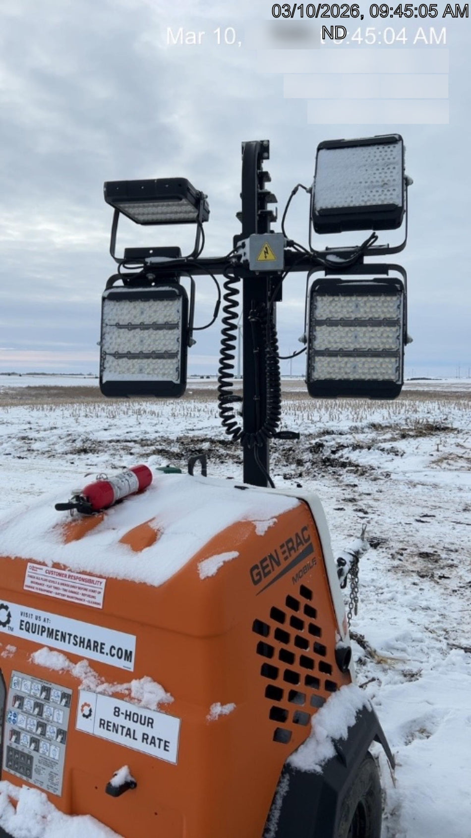 2023 Generac MLT2 Diesel, Flex Switch 120V Input, Powerzone Controller, (4) 320W LED Lights, 4kW Generator, 39.9 Gal Fuel Tank, 2" Ball, T3