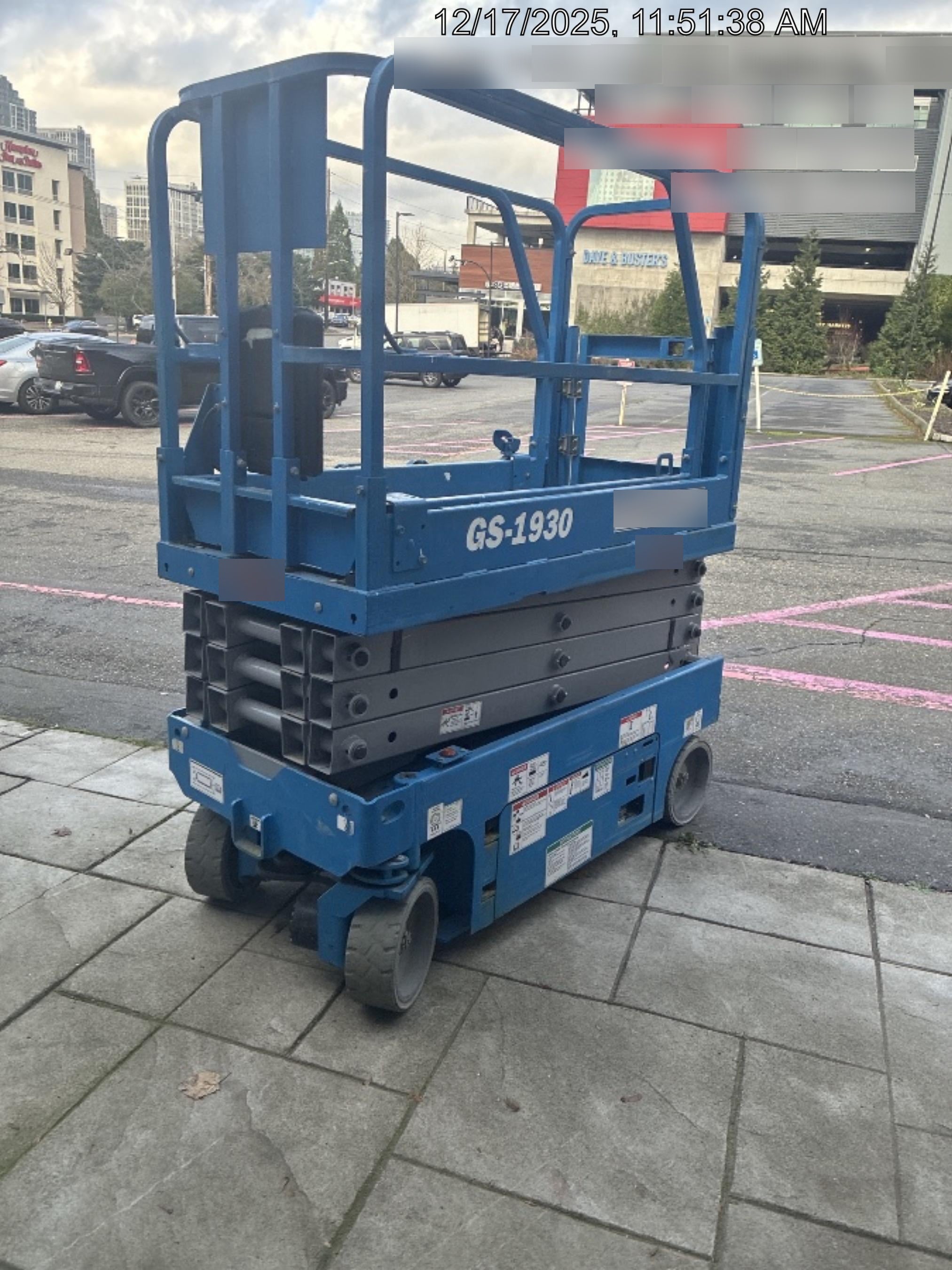 2019 Genie GS-1930 Half Height Swing Gate, 800W Inverter