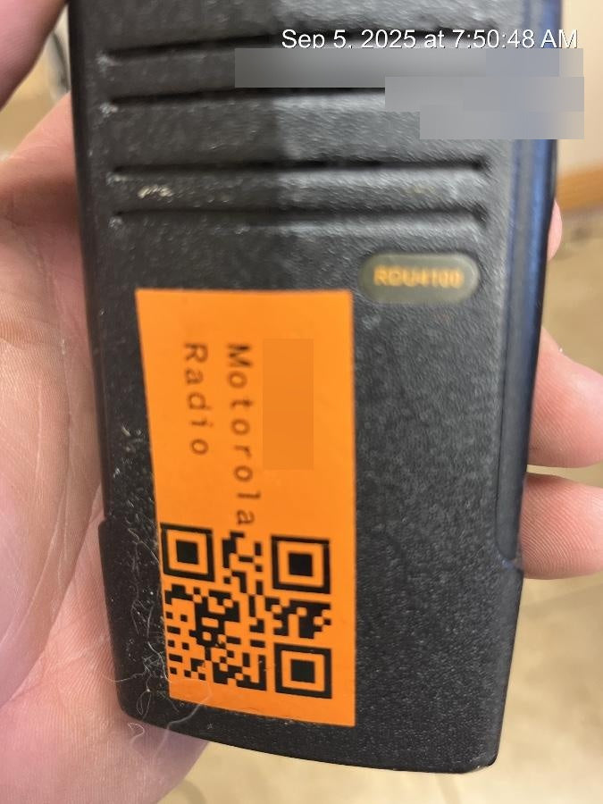 2020 MOTOROLA RDU4100